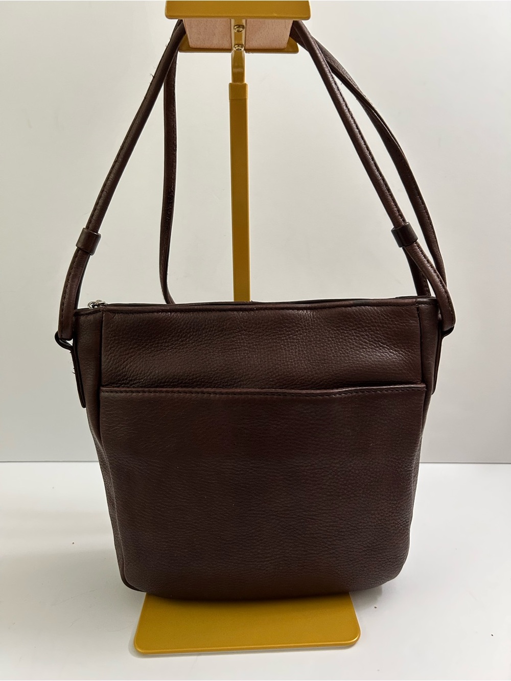 Fossil 1954 - Dark Brown Pebbled Leather Shoulder/Crossbody Bag